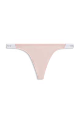 Hugo Stretch-cotton thong string dam – bild 4