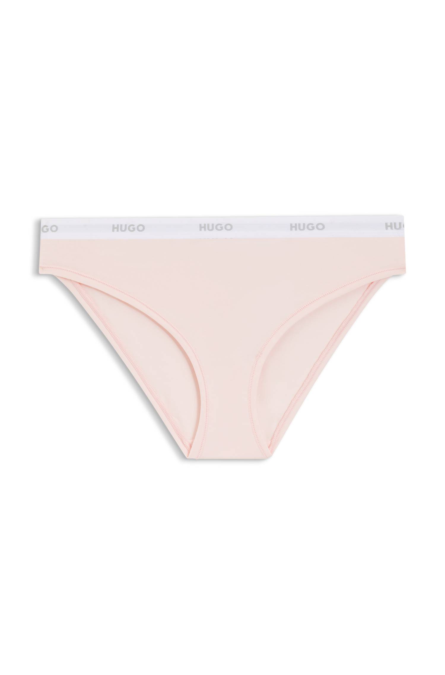 Hugo Stretch-cotton briefs with repeat logos trosor dam – bild 4