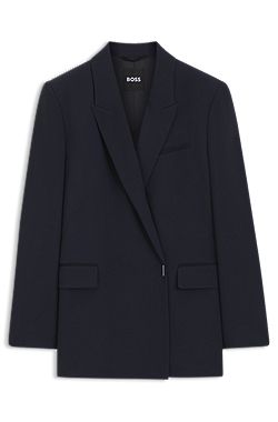 Relaxed-fit blazer with a double-breasted front