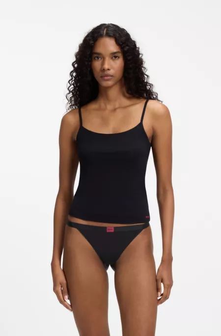 String taille basse avec taille logotée