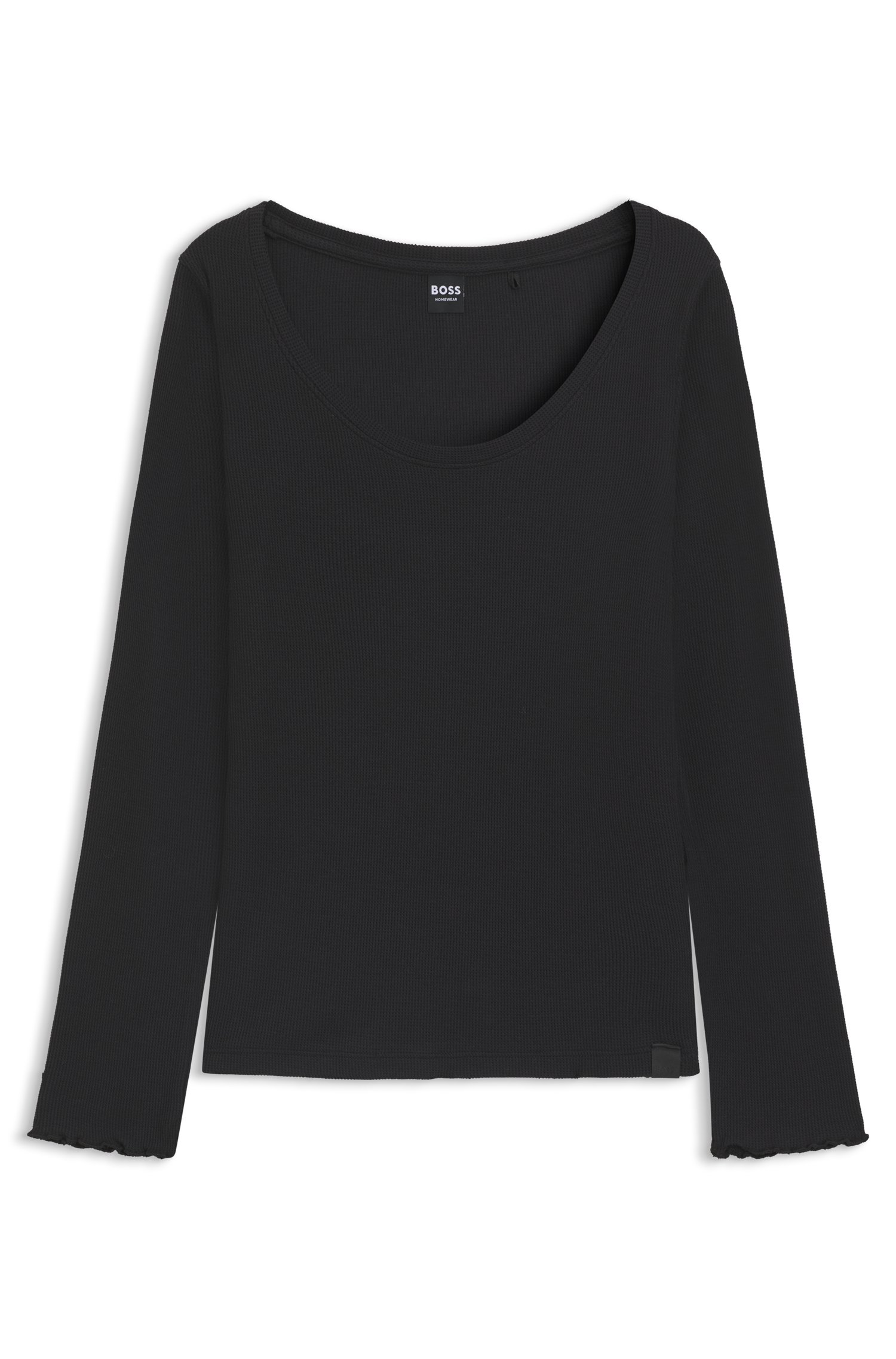 Boss Cosy Waffle_Ls-Shirt t-shirts dam – bild 7