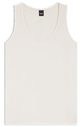 Sleeveless top in stretch silk