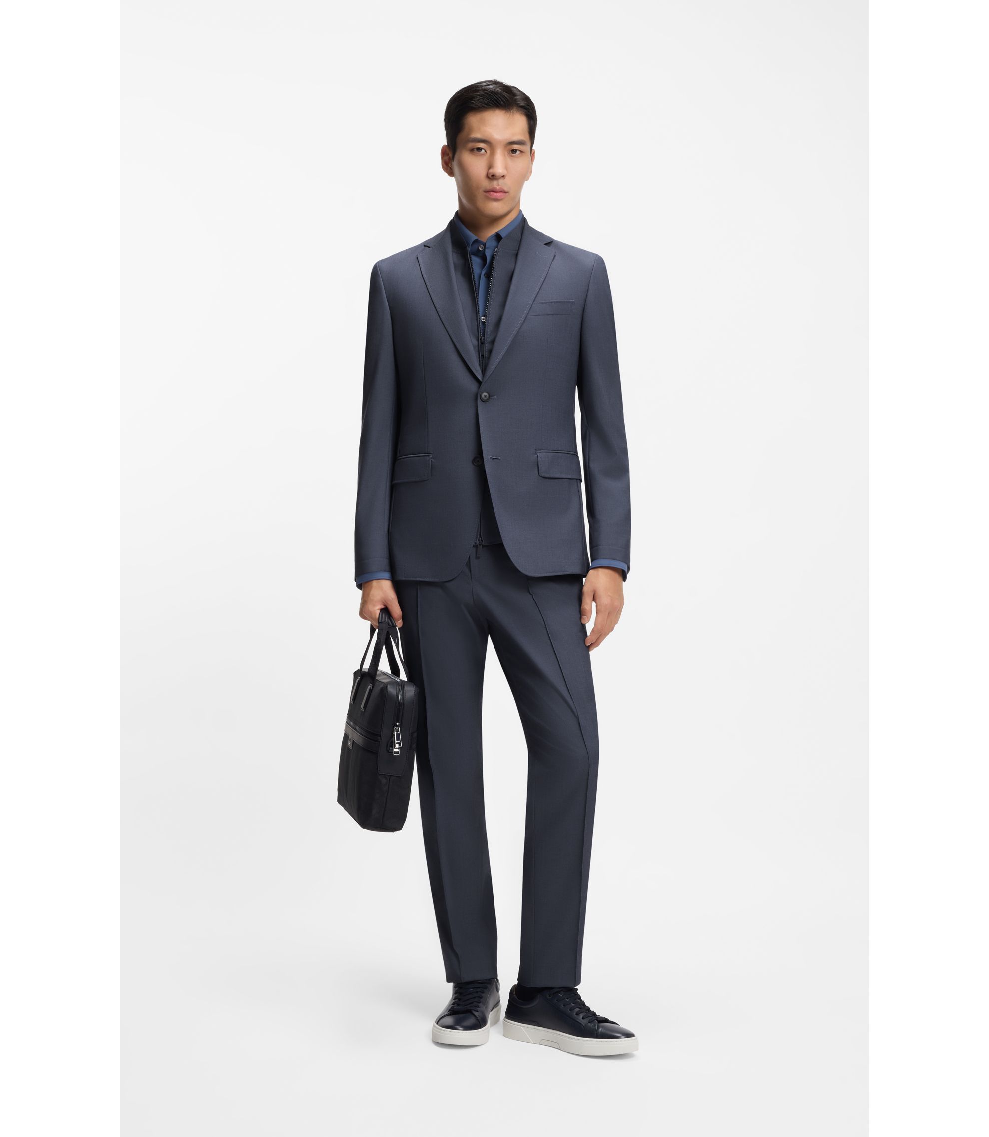 ブルー スリーピース スーツ for Men by HUGO BOSS | Slim, Tailored