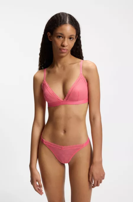 String aus Spitze mit Stack-Logos