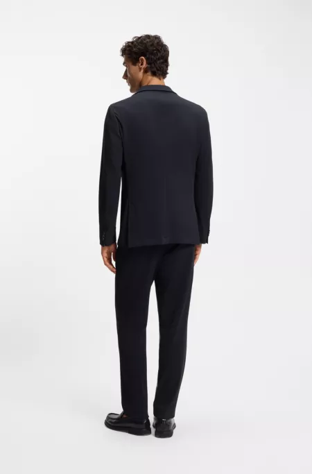 Two-piece slim-fit suit in performance-stretch fabric