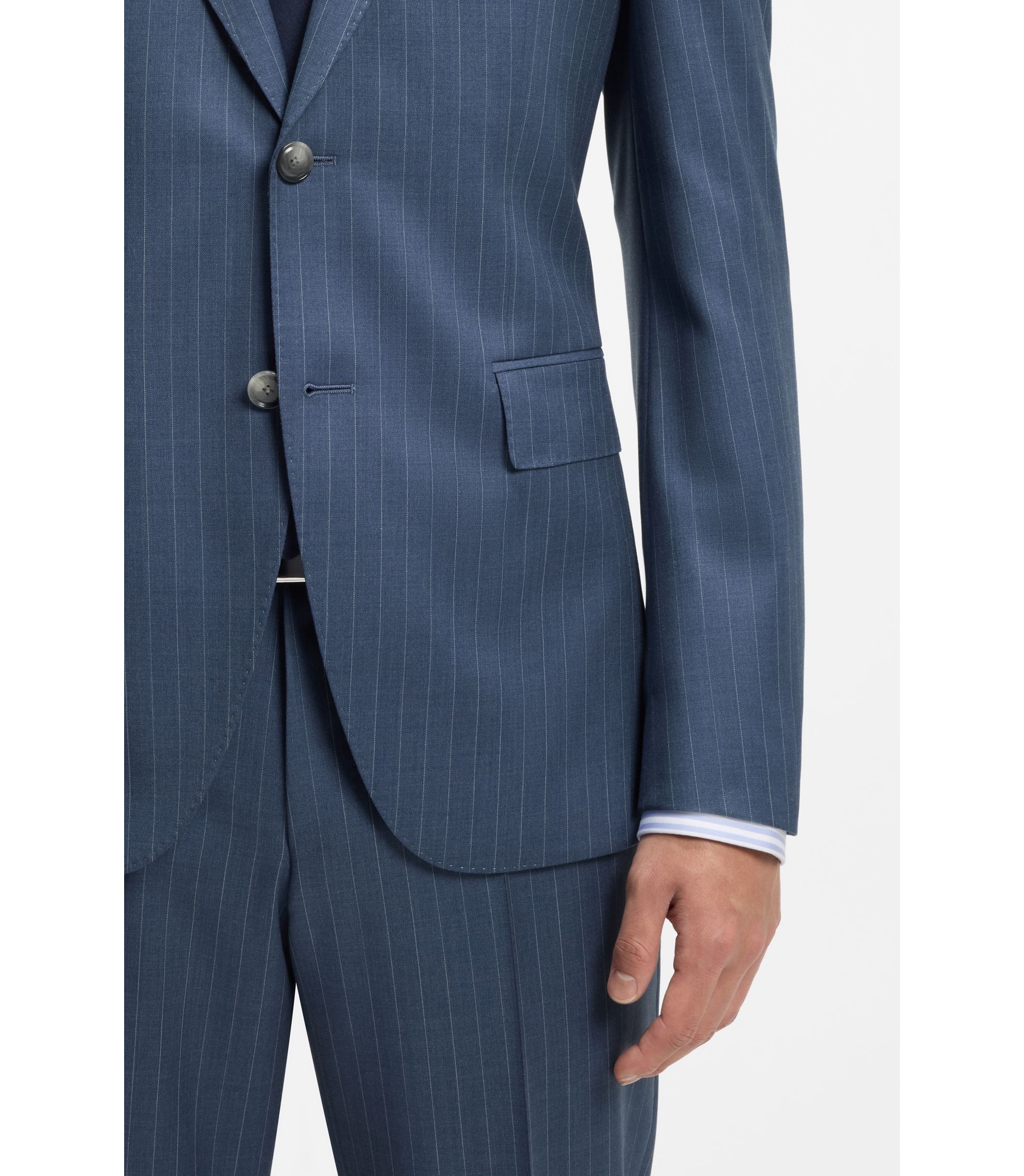 Veste Homme Hugo Boss « Cabasso-W » à Rayures Doubles Seins - Taille M (IT 50), 100% Coton, Neuf Avec étiquettes