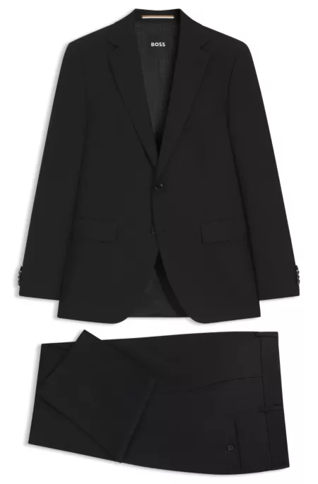 Two-piece regular-fit suit in stretch cloth