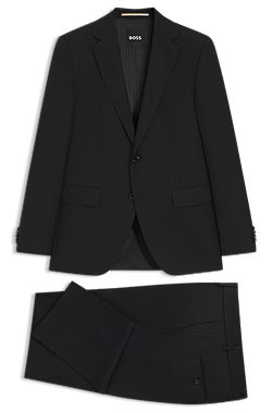 Two-piece regular-fit suit in stretch cloth