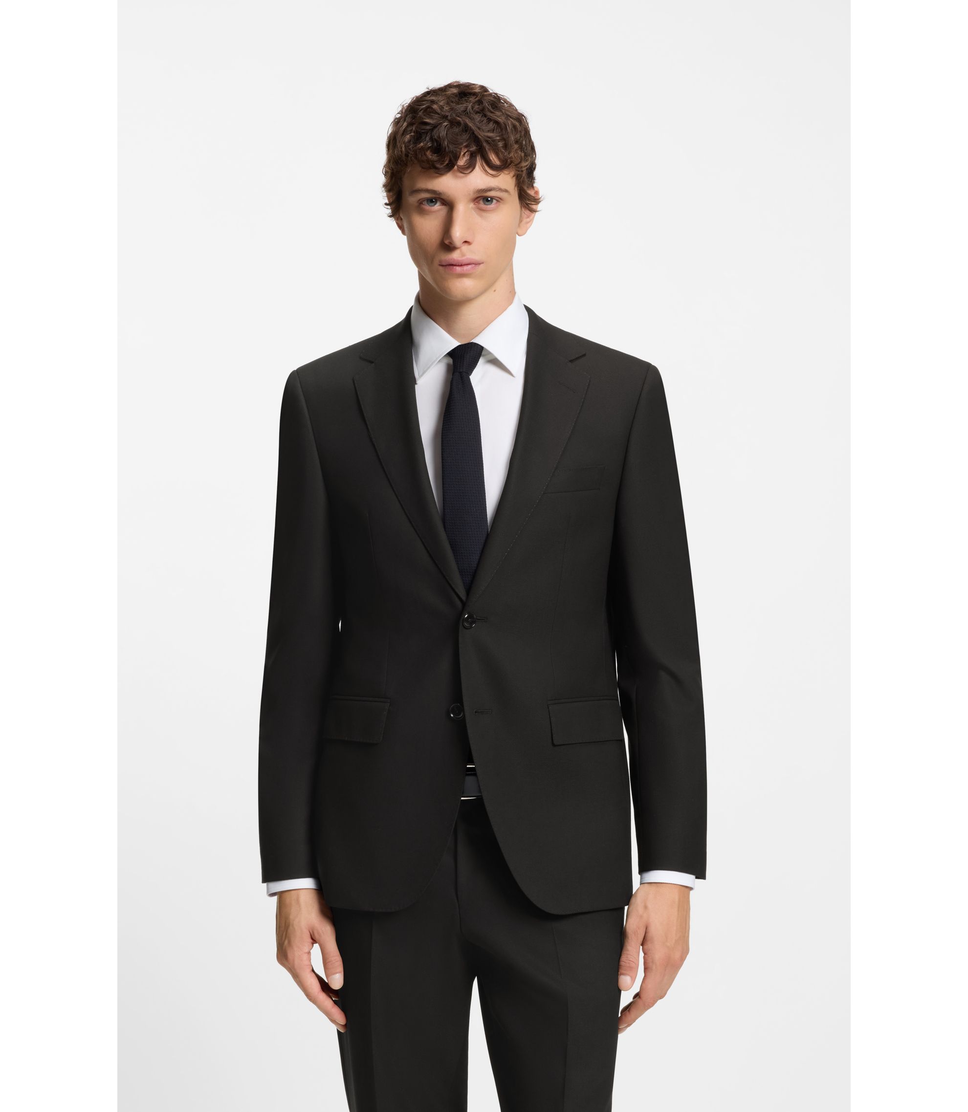 HUGO BOSS スーツ　セットアップ　シャドーチェック　ブラック　48 hbeu50557261_001_350?wid=1980&