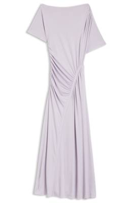 Slim-fit dress with gathered details 1