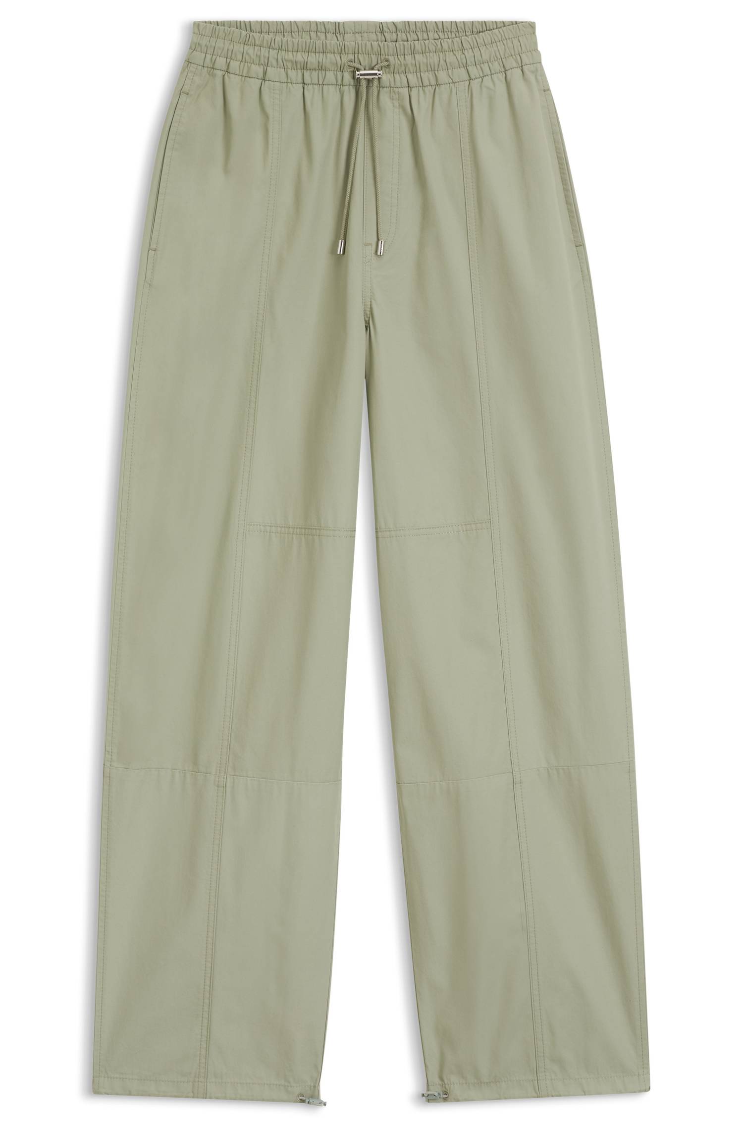 Hugo Wide-leg trousers in paper-touch cotton byxor dam – bild 4