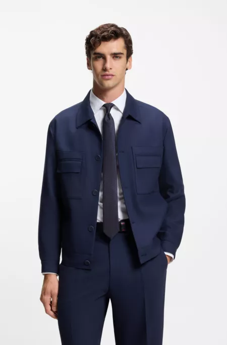 Silk tie with jacquard pattern