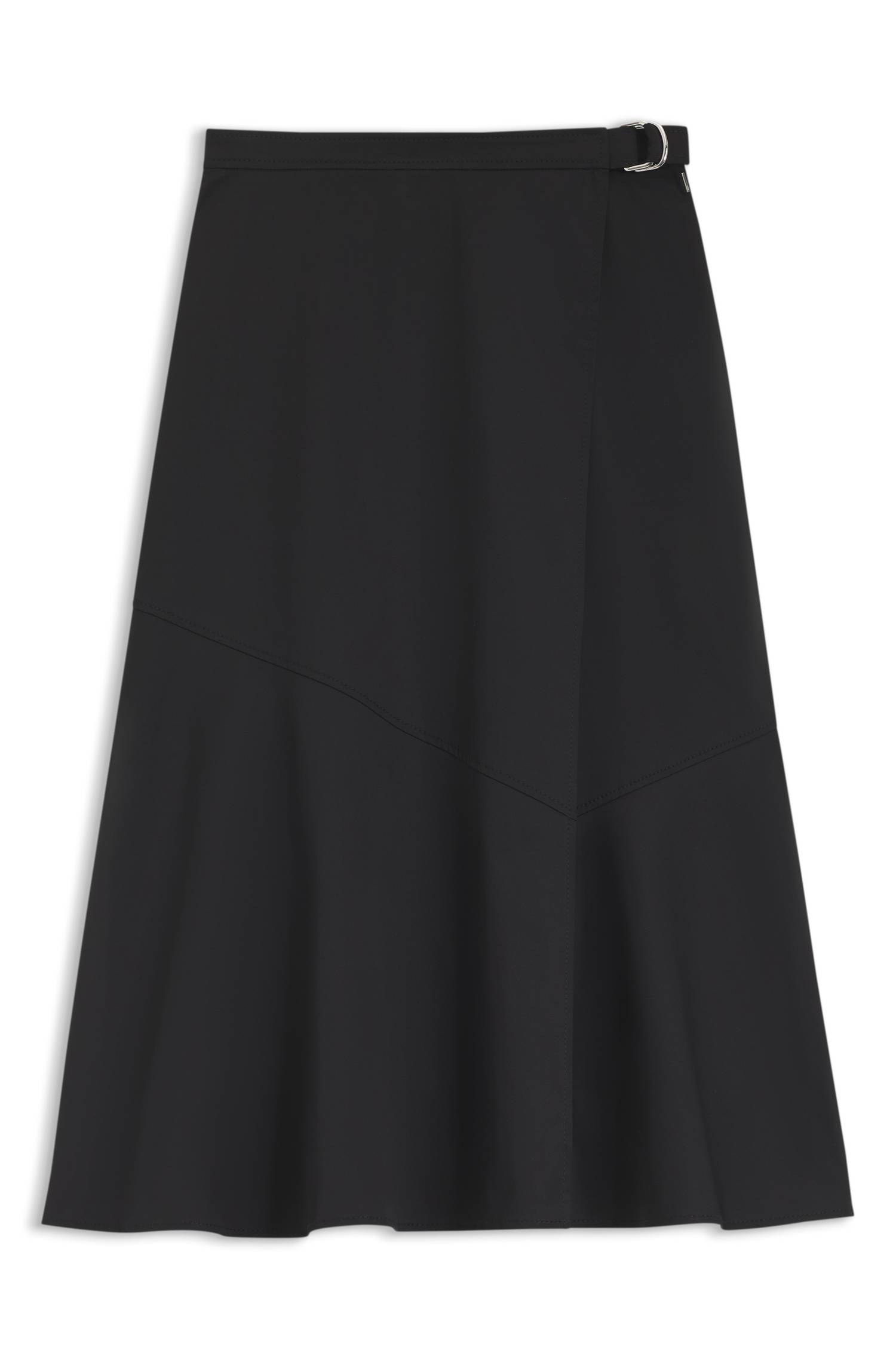 Boss A-line wrap skirt in stretch cotton kjolar dam – bild 4
