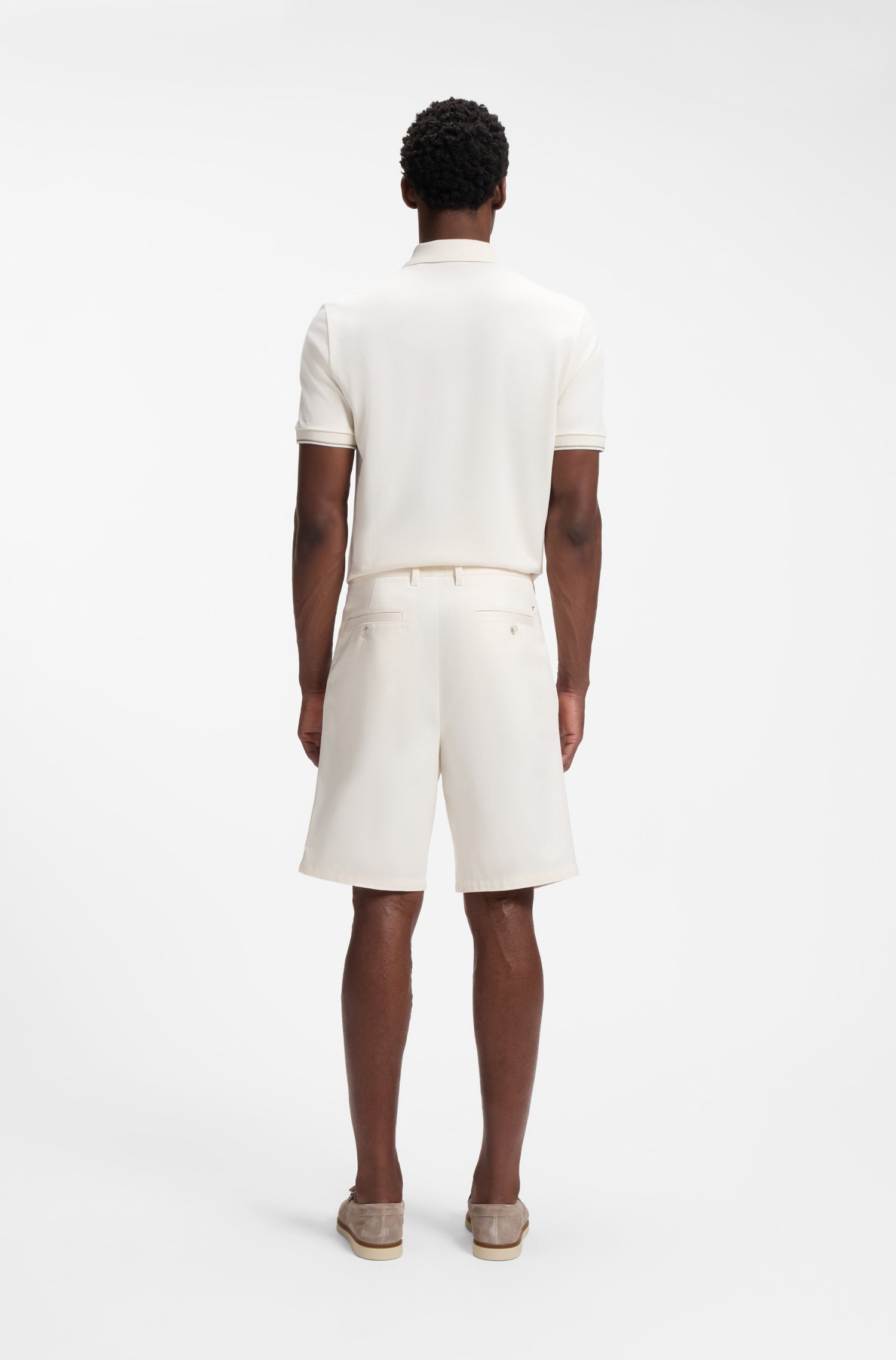 Boss Relaxed-fit shorts in cotton twill herr – bild 2