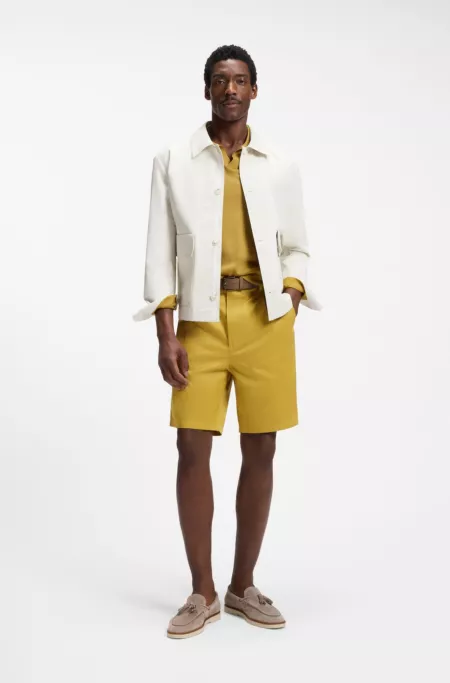 Relaxed-fit shorts in cotton twill