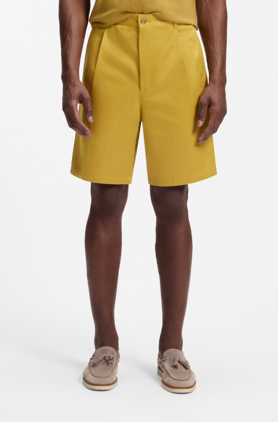 Relaxed-fit shorts in cotton twill