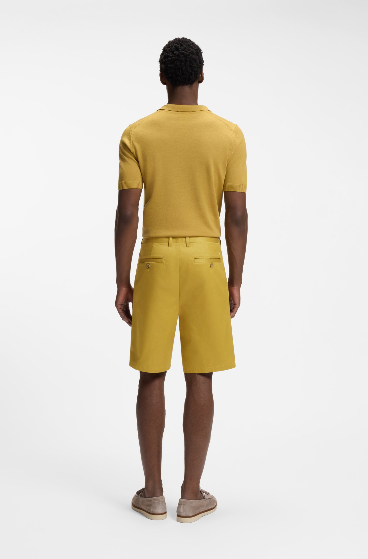 Boss Relaxed-fit shorts in cotton twill herr – bild 2