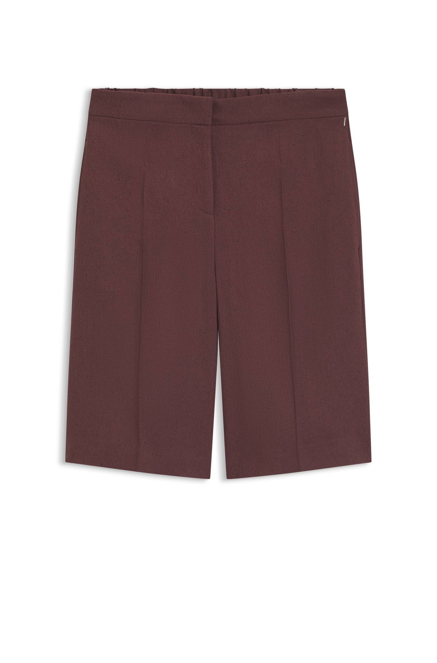 Boss Relaxed-fit shorts in a linen blend dam – bild 4
