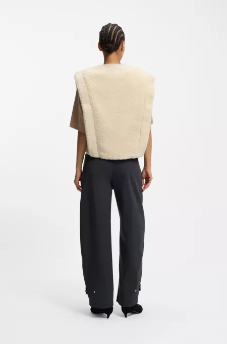 Gilet in plush teddy