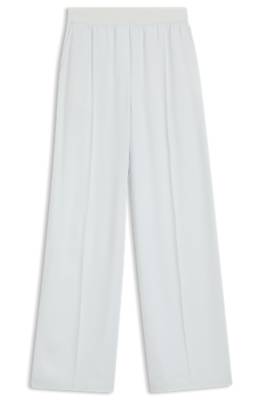 Boss Relaxed-fit trousers in fluid crepe kostymbyxor dam – bild 4