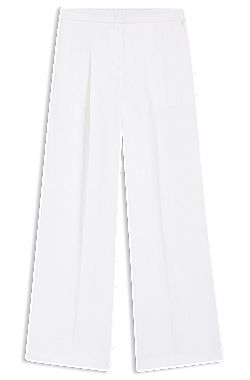 Relaxed-fit trousers in a linen blend
