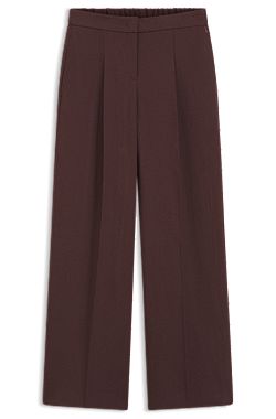 Relaxed-fit trousers in a linen blend