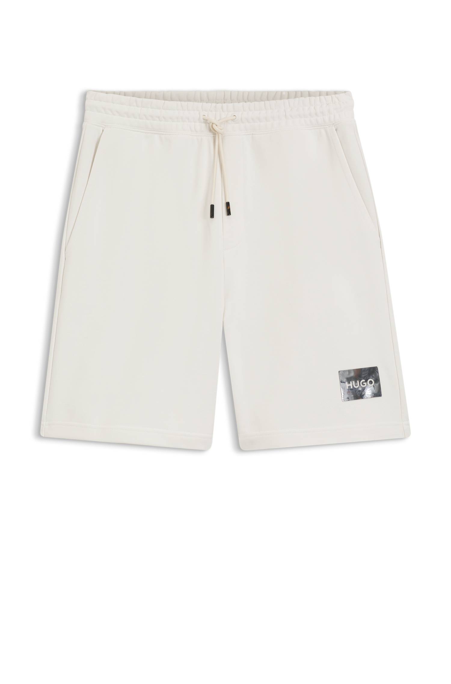 Hugo Cotton-terry shorts with tortoiseshell logo herr – bild 4