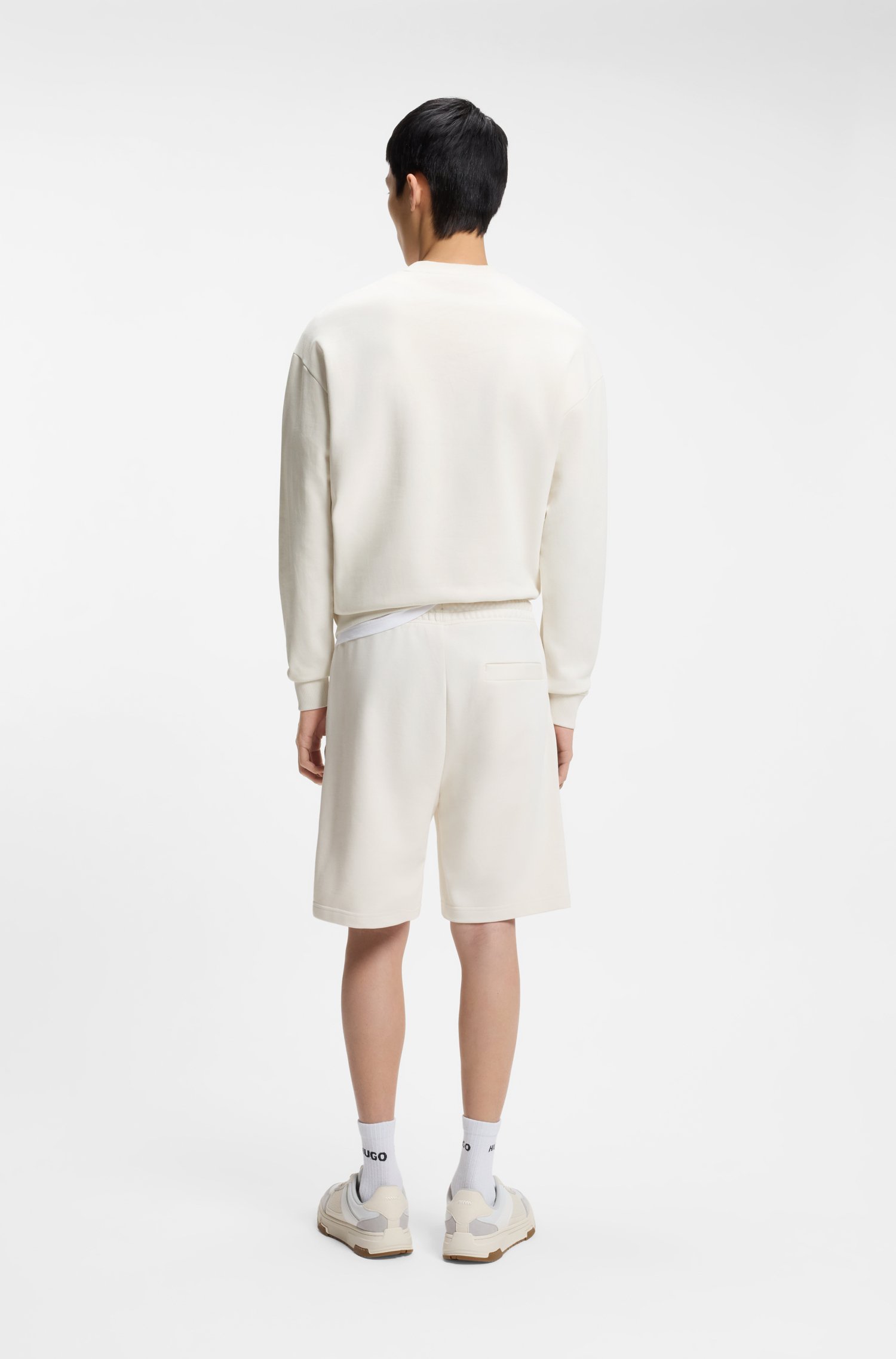 Hugo Cotton-terry shorts with tortoiseshell logo herr – bild 3