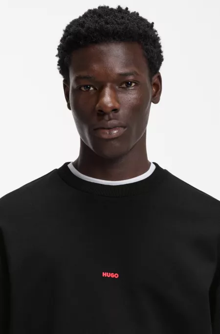 Relaxed-fit sweatshirt in cotton terry with dog artwork