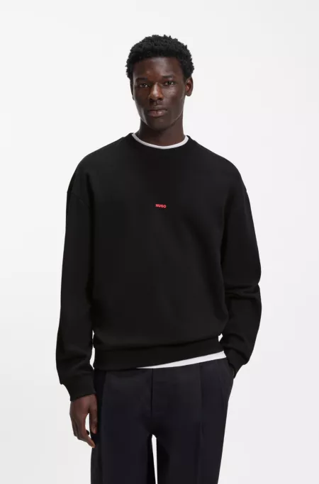 Relaxed-fit sweatshirt in cotton terry with dog artwork