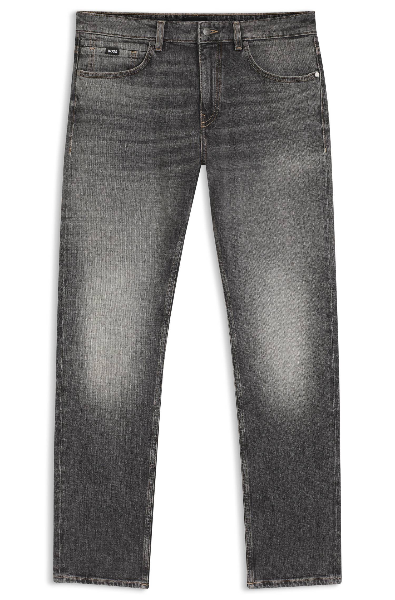 Boss Delaware slim-fit jeans in black stretch denim herr – bild 4