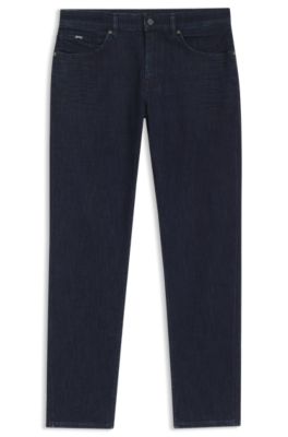Maine regular-fit jeans in indigo denim, Dark Blue