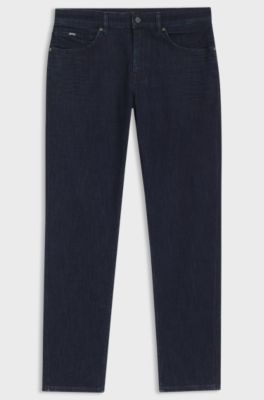Maine regular-fit jeans in indigo denim, Dark Blue