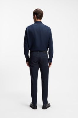 Maine regular-fit jeans in indigo denim, Dark Blue