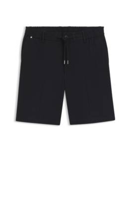 Boss Modern-fit shorts in a linen blend herr – bild 4