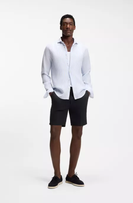 Shorts modern fit de lino
