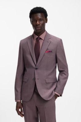 Degrad&eacute; pocket square with logo print, Dark pink