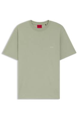 Cotton-jersey T-shirt with rear graphic 1