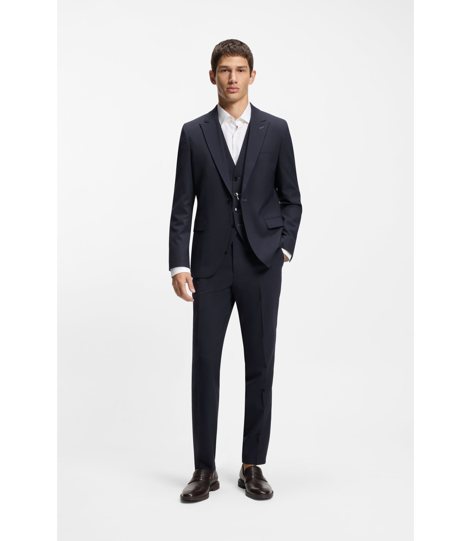 HUGO スリムフィット　ダークネイビースーツ 新品タグ付き HUGO スリムフィット ダークネイビースーツ 新品タグ付き HUGO スリム