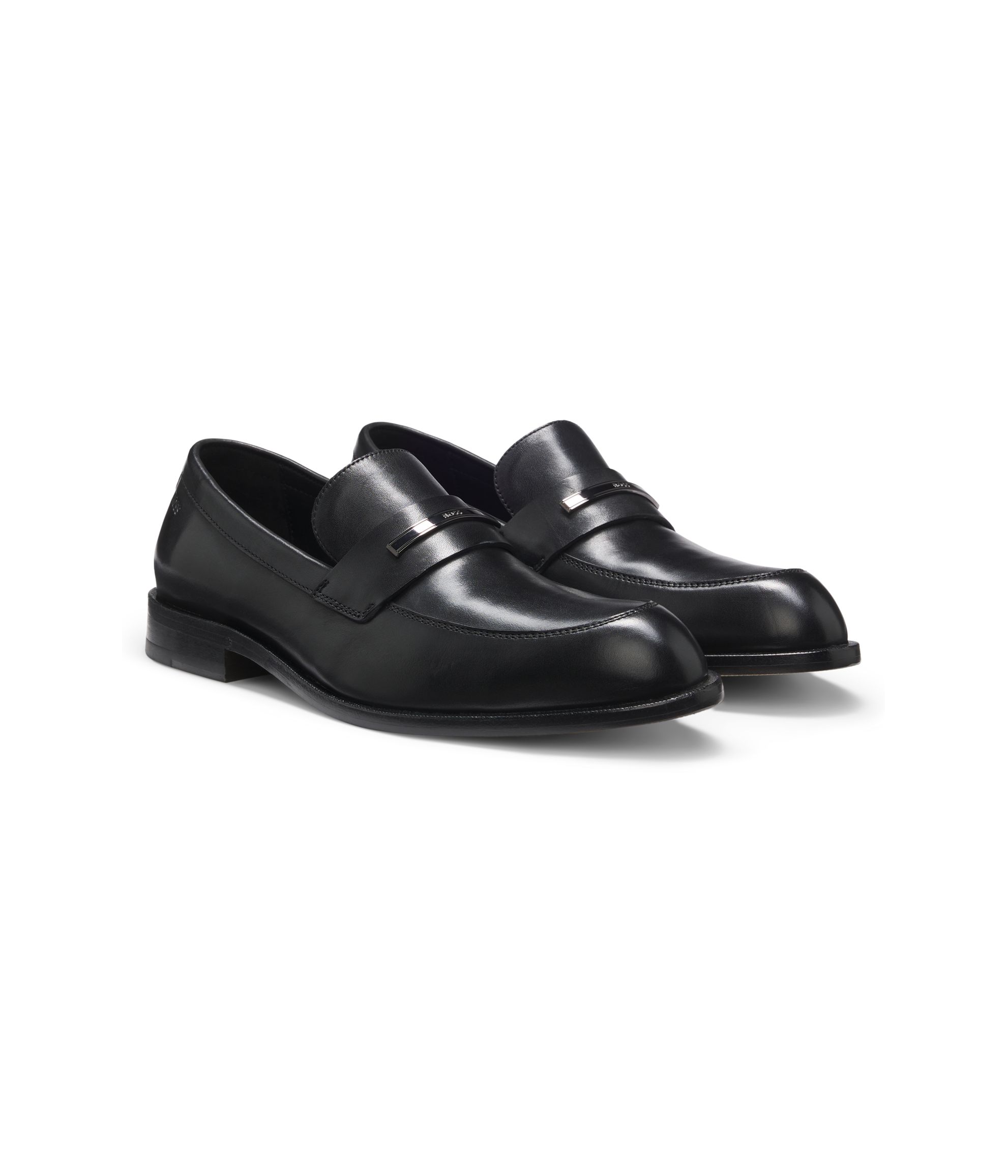 Loafer aus Leder mit Logo-Detail aus Metall