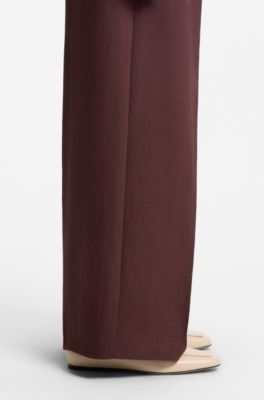 Mocassini penny in pelle con monogramma Double B, Beige chiaro