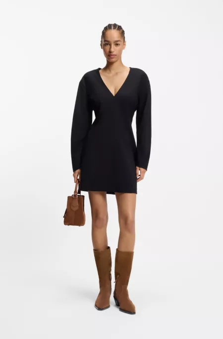 Suede boots with Cuban heel
