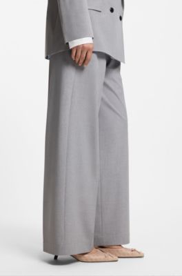 Stacked-logo mules with bow trim, Beige