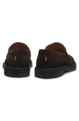 Brown Suede Slip-On Loafers with Durable Rubber Sole b66 Amazon.com | Mens Dress Shoes Loafers Slip-Ons Suede  main image 2