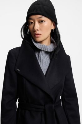 Beanie van kasjmier en wol met Double B-monogram, Zwart