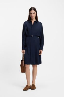 Su&egrave;de loafers met ruches, Bruin