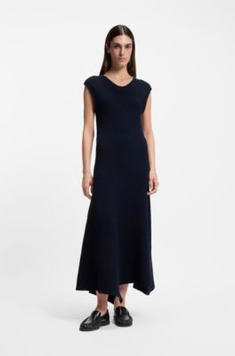 Leather moccasins with ruched detailing, Black