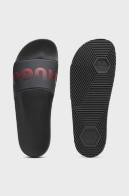 Slides with logo , Black