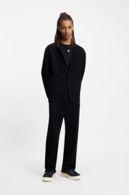 Suede Derby shoes with canvas trims, Black