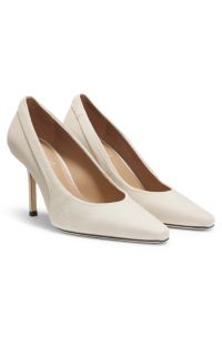 Suede pumps with comfort insole, Light Beige